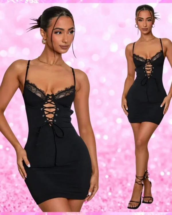 Lace Cup Corset Dress