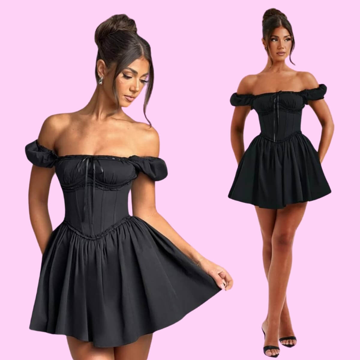 Milkmaid Mini Dress