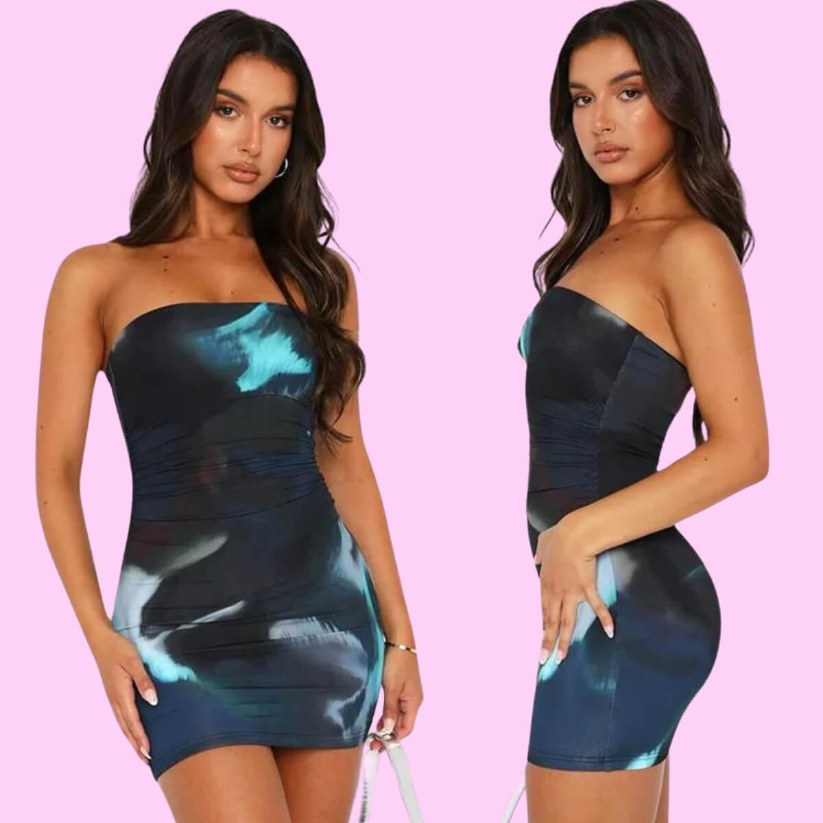 Mini Tube Dress In Blue