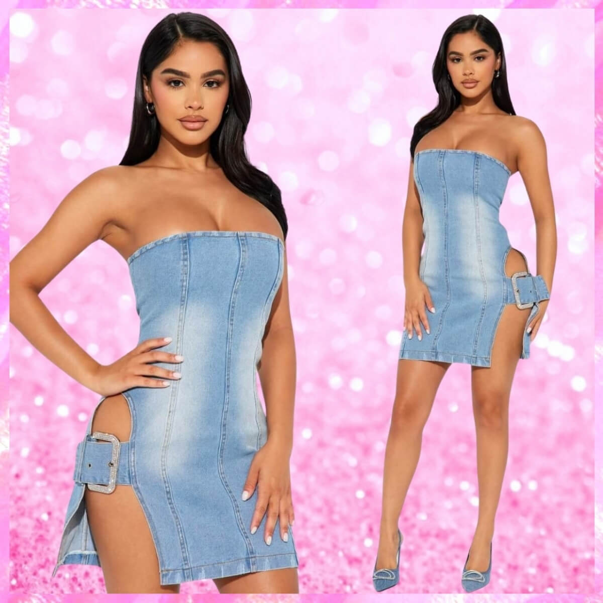 Tube Denim Dress