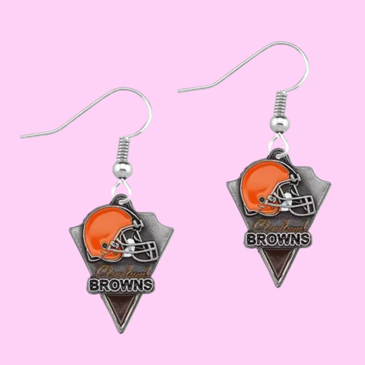 Football Team Logo Earrings Cleveland Browns