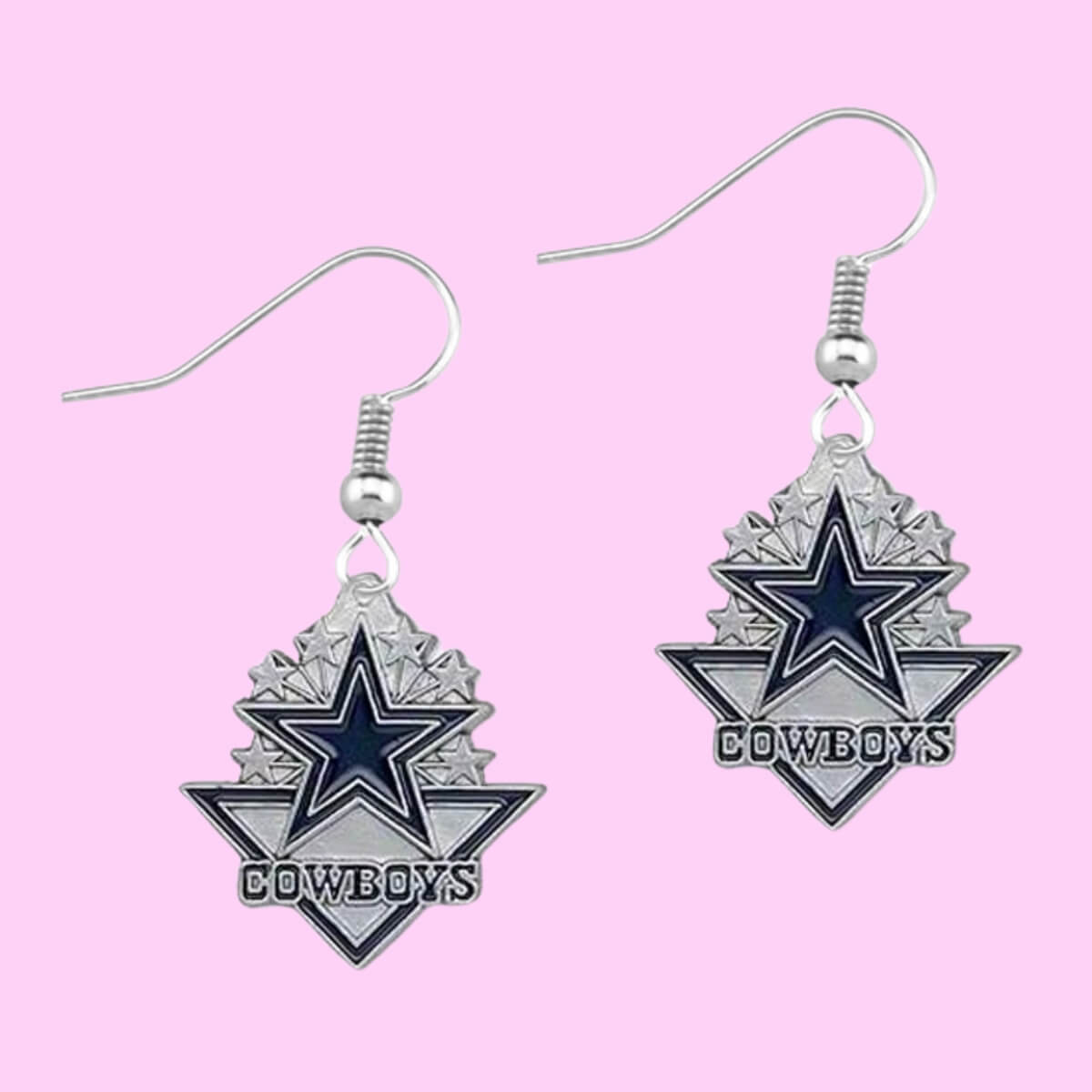 Football Team Logo Earrings Dallas Cowboys