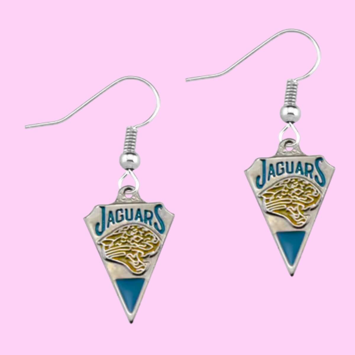 Football Team Logo Earrings Jacksonville Jaguars