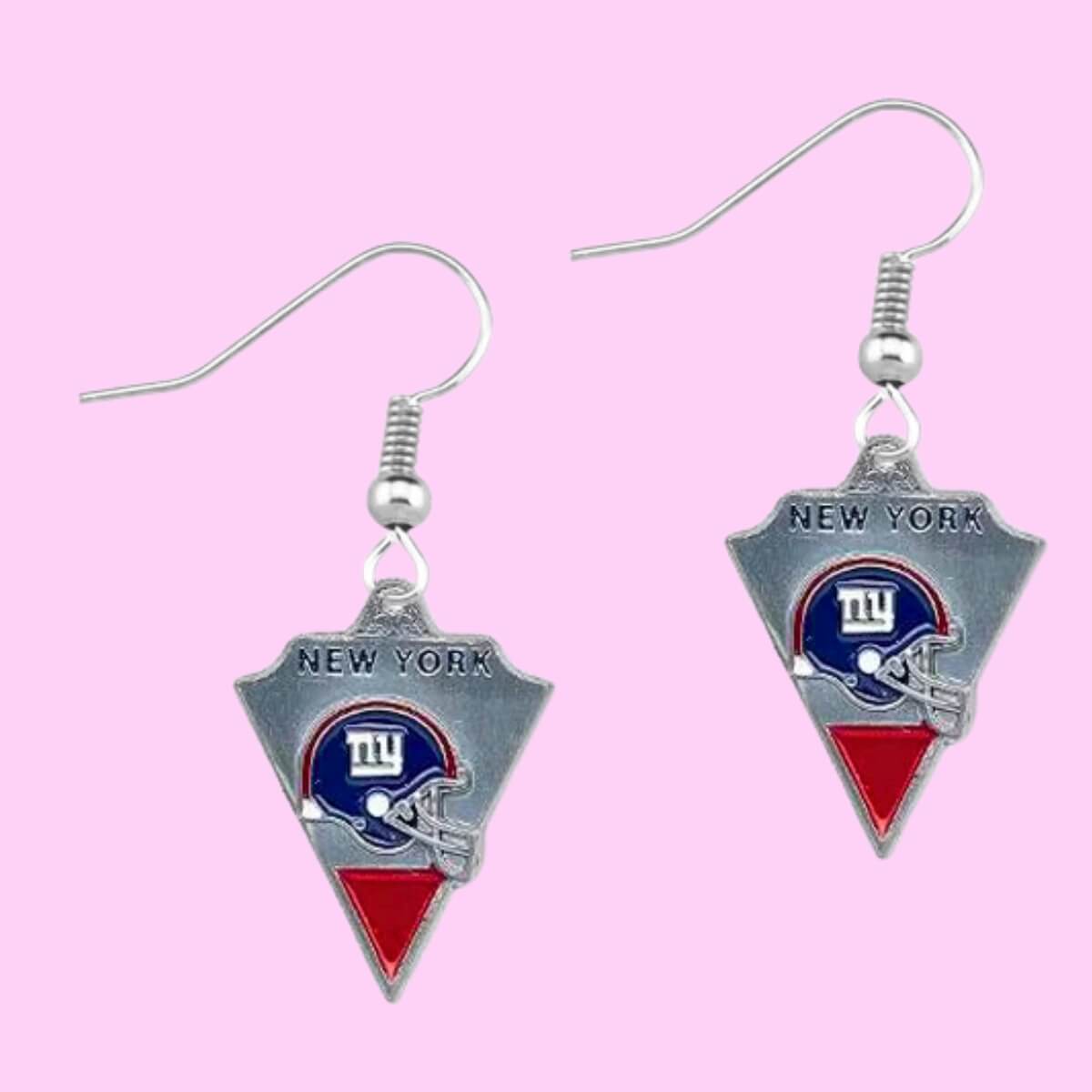 Football Team Logo Earrings NY Giants