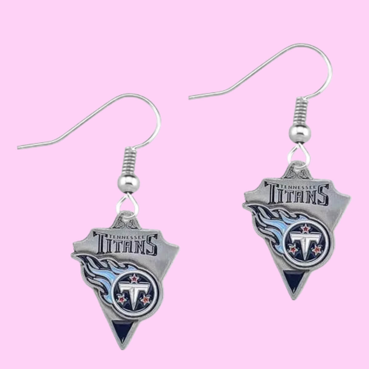 Football Team Logo Earrings Tennessee Titans
