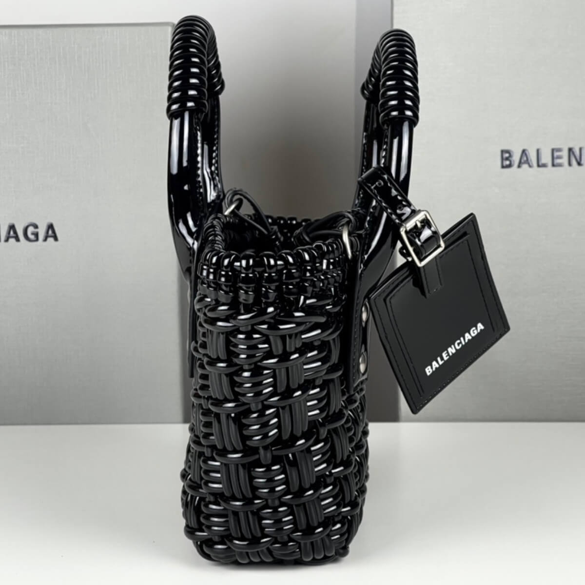 Balenciaga Designer Bistro Panier Woven Bag, Balenciaga Handbag, Designer Handbag, Cheap Designer Handbag, Designer Handbag