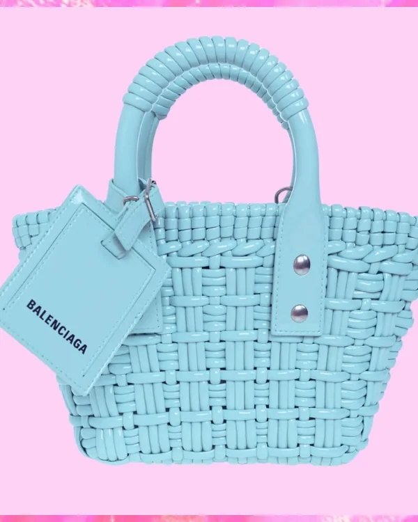 Balenciaga Designer Bistro Panier Woven Bag, Balenciaga Handbag, Designer Handbag, Cheap Designer Handbag, Designer Handbag