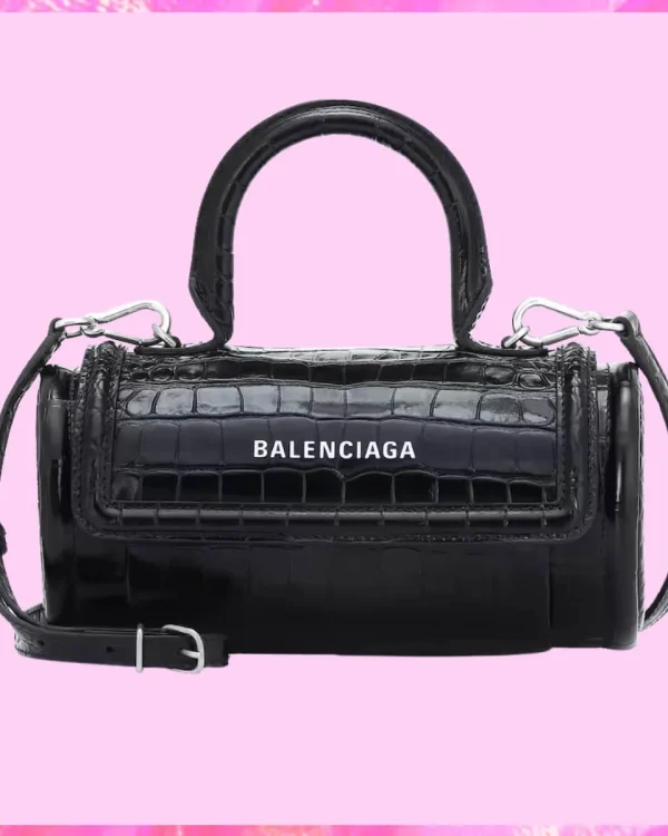 Balenciaga Designer Embossed Barrel Bag, Balenciaga Handbag, Designer Handbag, Cheap Designer Handbag, Designer Handbag