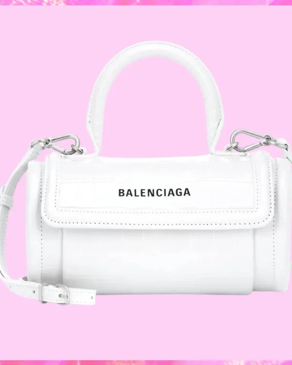 Balenciaga Designer Embossed Barrel Bag, Balenciaga Handbag, Designer Handbag, Cheap Designer Handbag, Designer Handbag