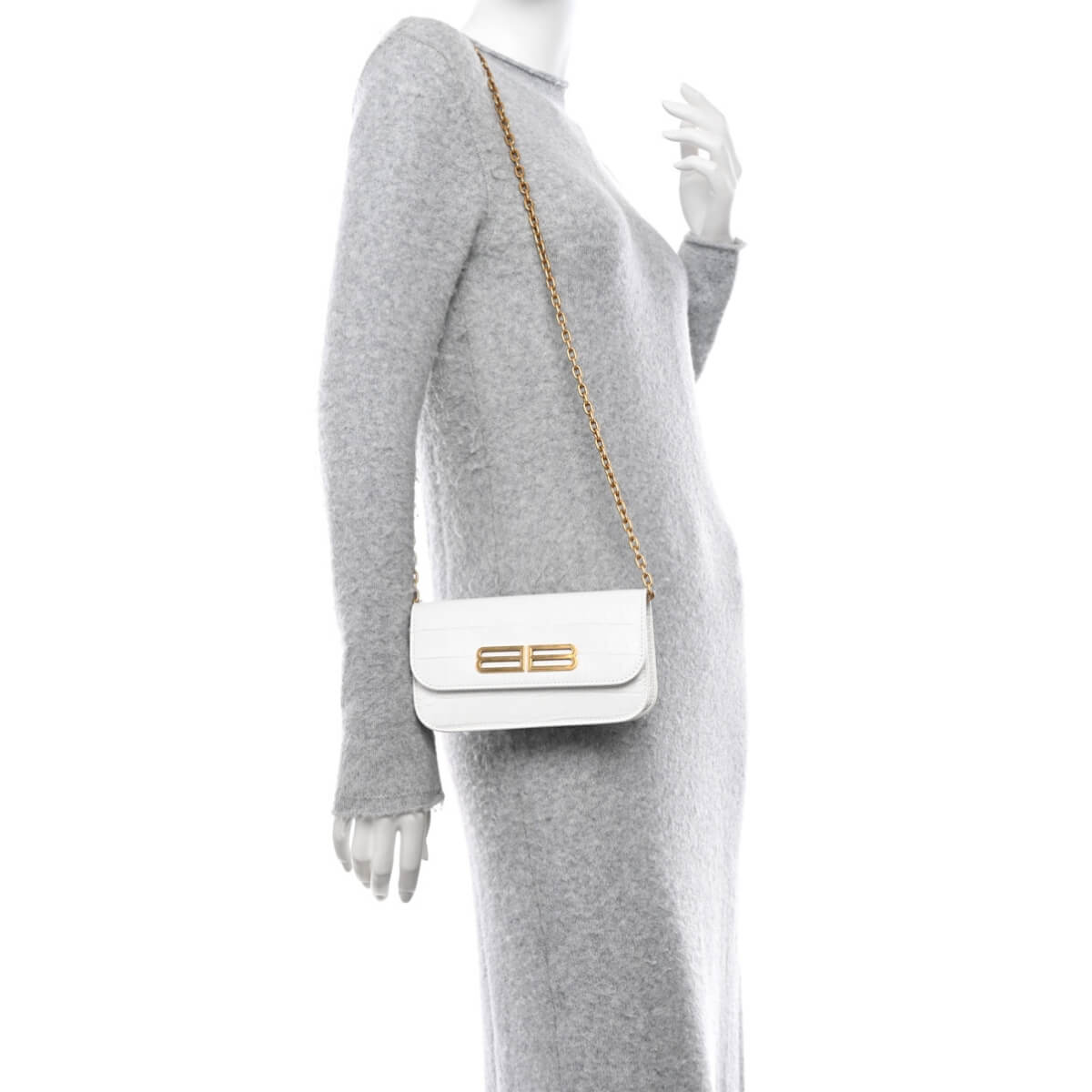 Balenciaga Designer Embossed Gossip Chain Handbag, Balenciaga Handbag, Designer Handbag, Cheap Designer Handbag, Designer Handbag