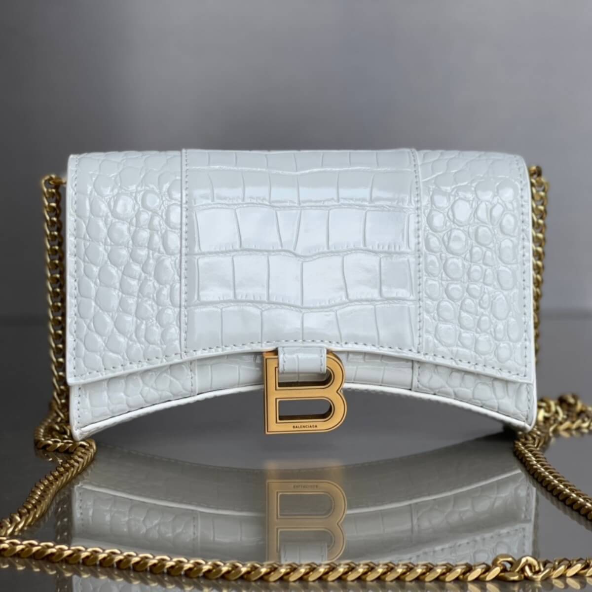 Balenciaga Designer Hourglass Chain Handbag, Balenciaga Handbag, Designer Handbag, Cheap Designer Handbag, Designer Handbag