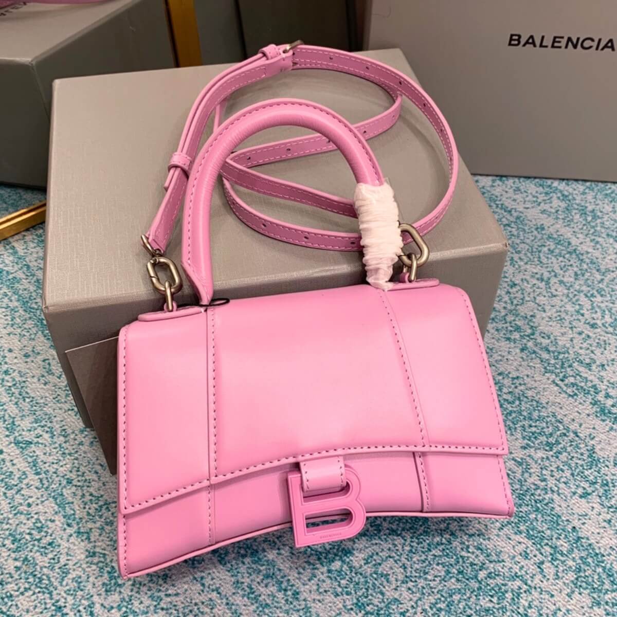Balenciaga Designer Hourglass Chain Handbag, Balenciaga Handbag, Designer Handbag, Cheap Designer Handbag, Designer Handbag