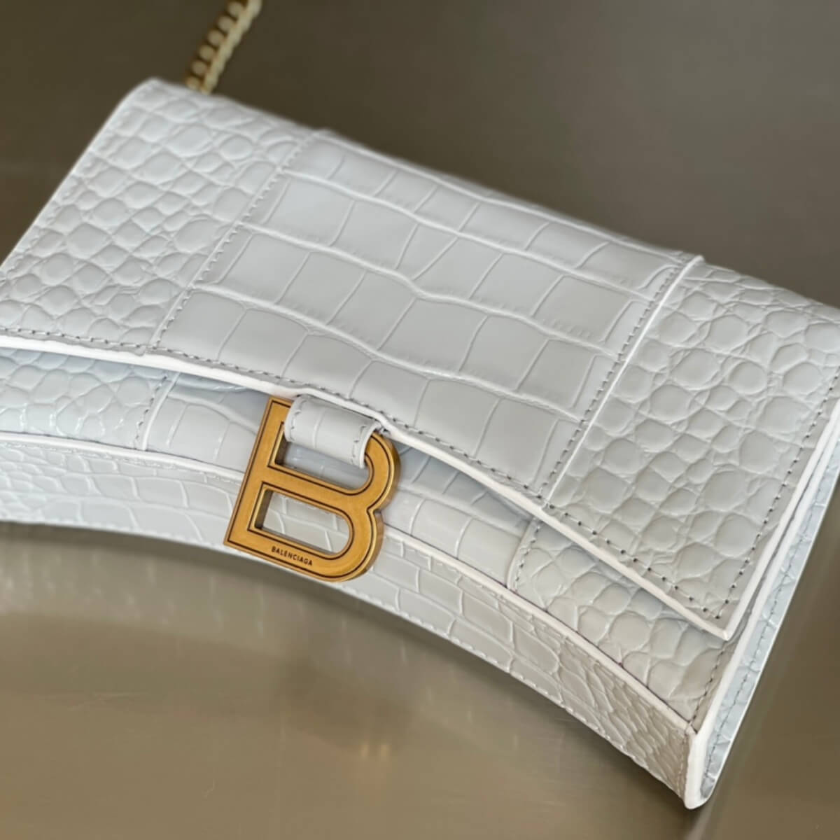 Balenciaga Designer Hourglass Chain Handbag, Balenciaga Handbag, Designer Handbag, Cheap Designer Handbag, Designer Handbag