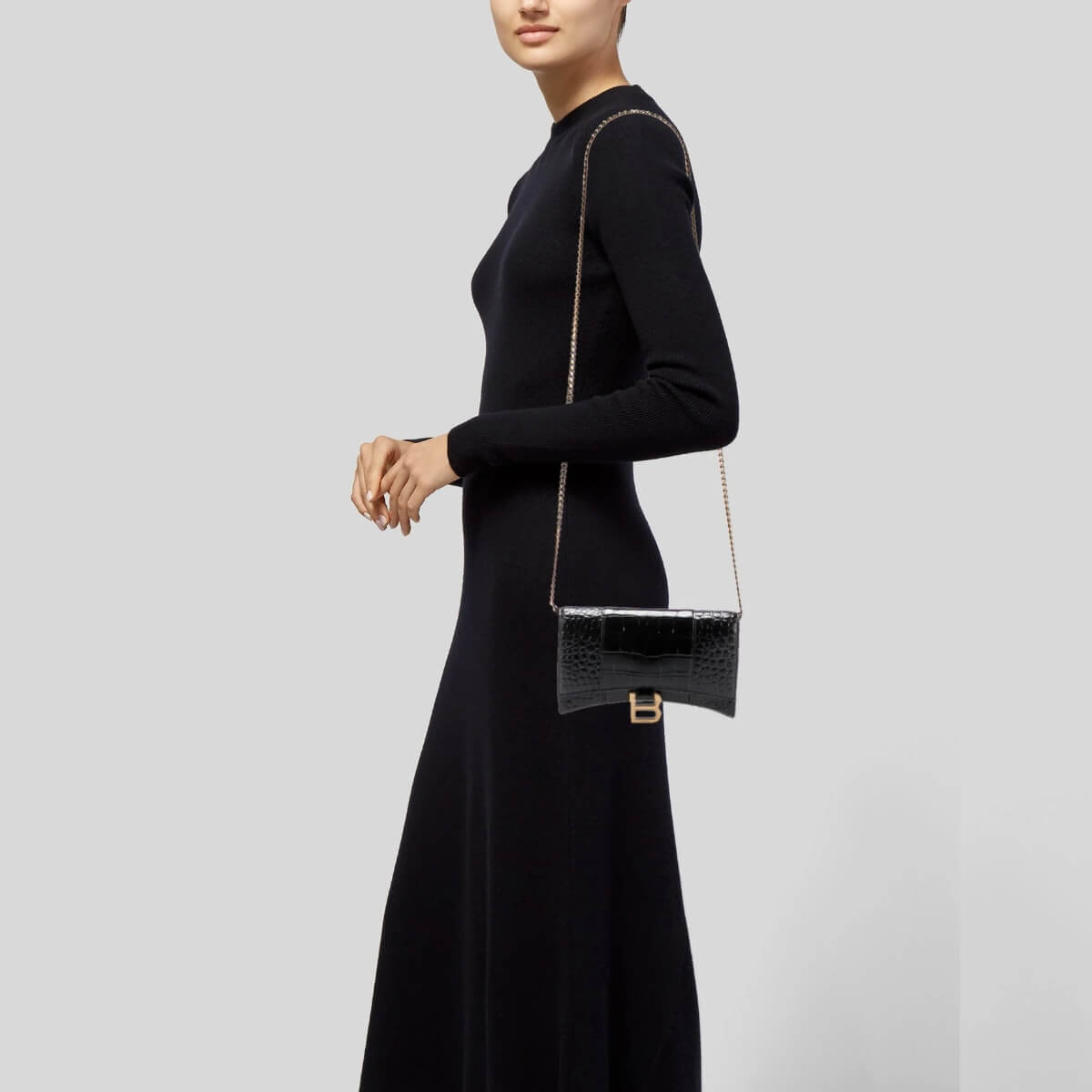 Balenciaga Designer Hourglass Chain Handbag, Balenciaga Handbag, Designer Handbag, Cheap Designer Handbag, Designer Handbag