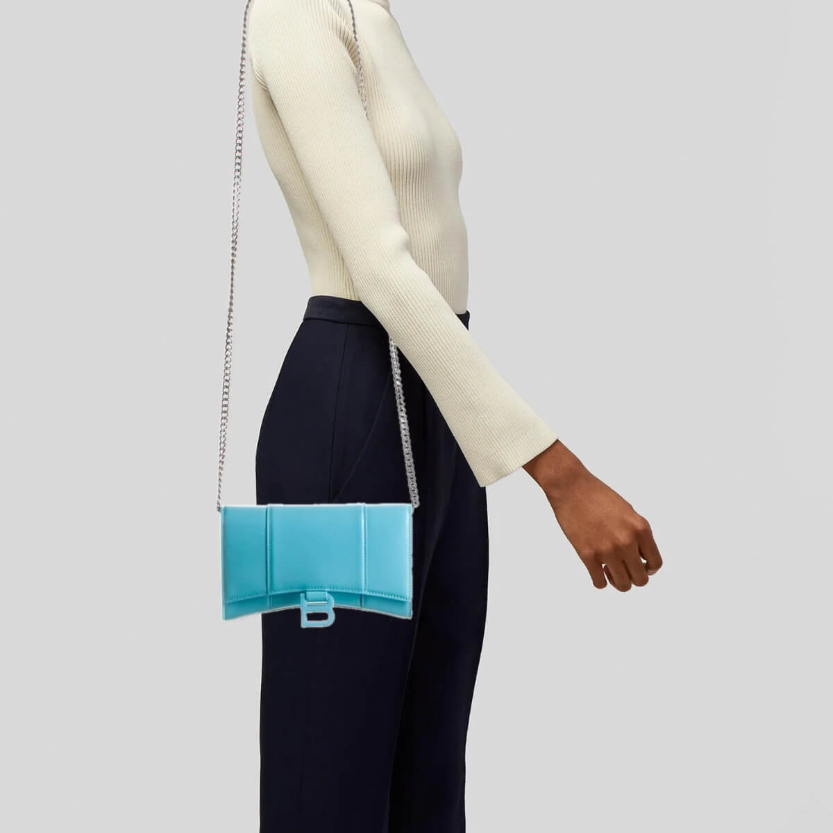 Balenciaga Designer Hourglass Chain Handbag, Balenciaga Handbag, Designer Handbag, Cheap Designer Handbag, Designer Handbag