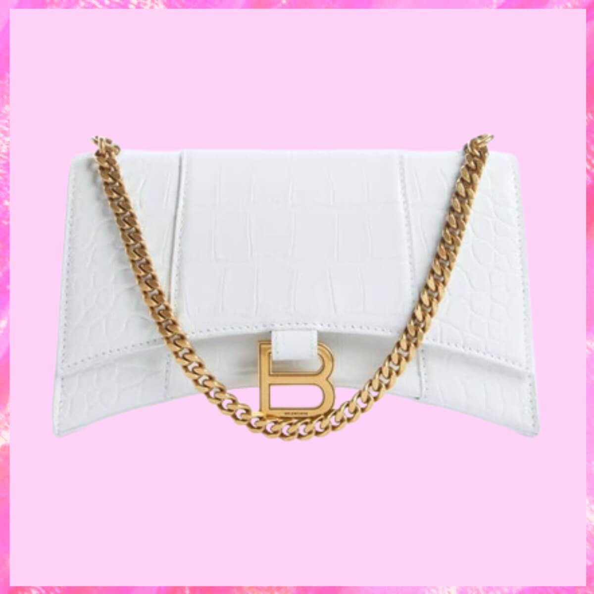 Balenciaga Designer Hourglass Chain Handbag, Balenciaga Handbag, Designer Handbag, Cheap Designer Handbag, Designer Handbag