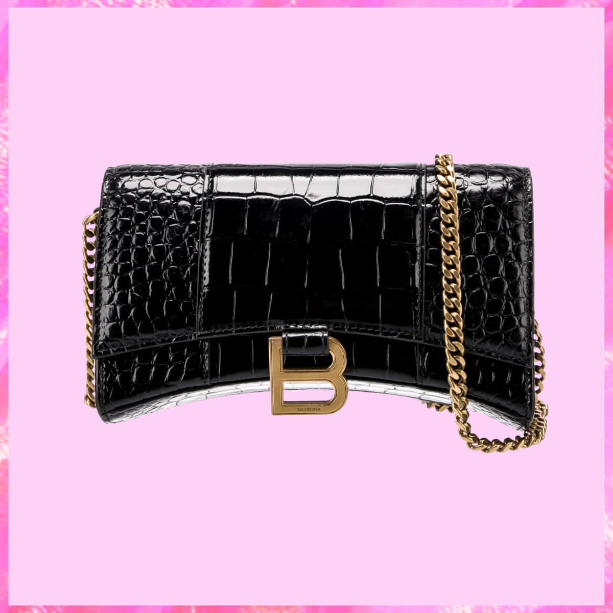 Balenciaga Designer Hourglass Chain Handbag, Balenciaga Handbag, Designer Handbag, Cheap Designer Handbag, Designer Handbag