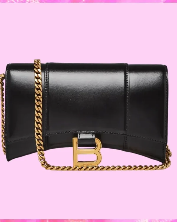 Balenciaga Smooth Hourglass Chain Handbag ®Pink Sugar Fashion