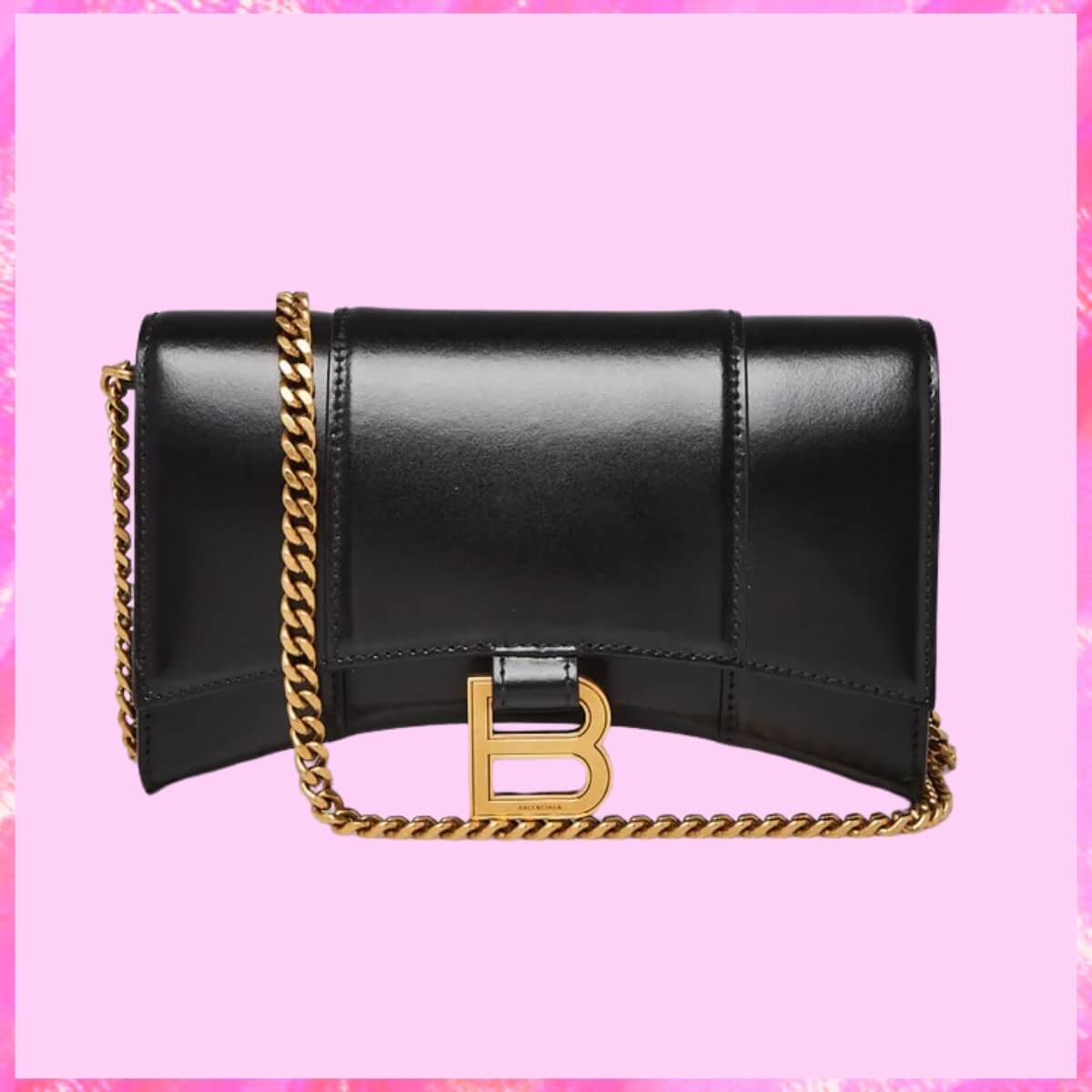 Balenciaga Smooth Hourglass Chain Handbag ®Pink Sugar Fashion