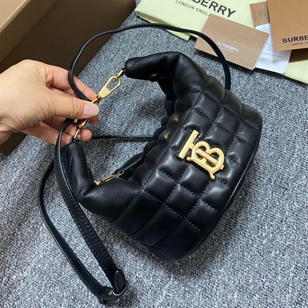 Burberry Designer Crescent Lola Shoulder Bag, Burberry Handbag, Designer Handbag, Cheap Designer Handbag, Designer Handbag