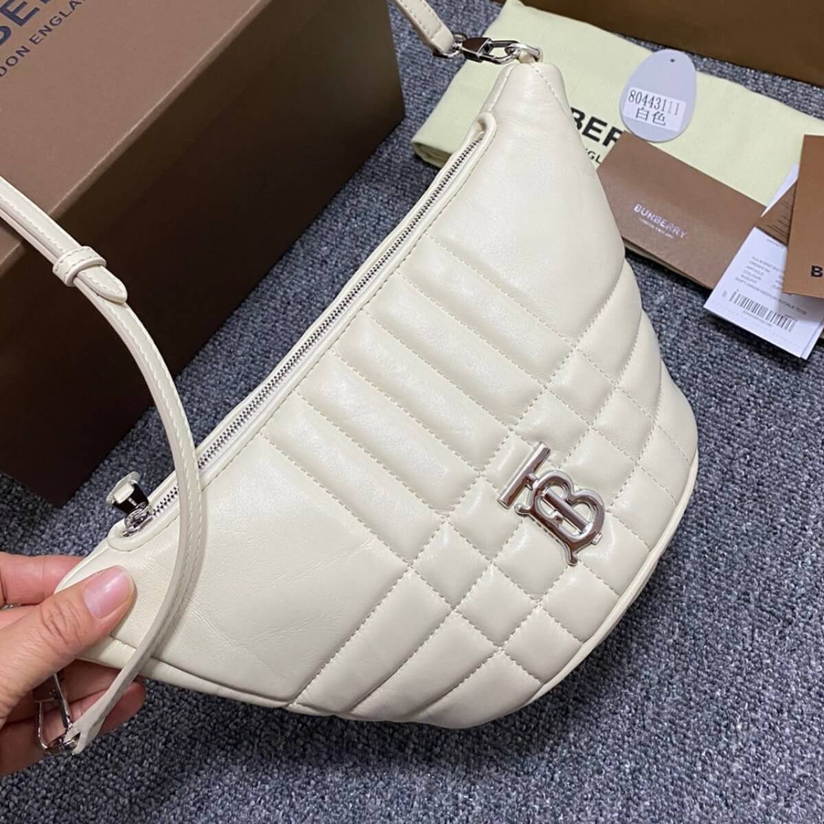 Burberry Designer Crescent Lola Shoulder Bag, Burberry Handbag, Designer Handbag, Cheap Designer Handbag, Designer Handbag