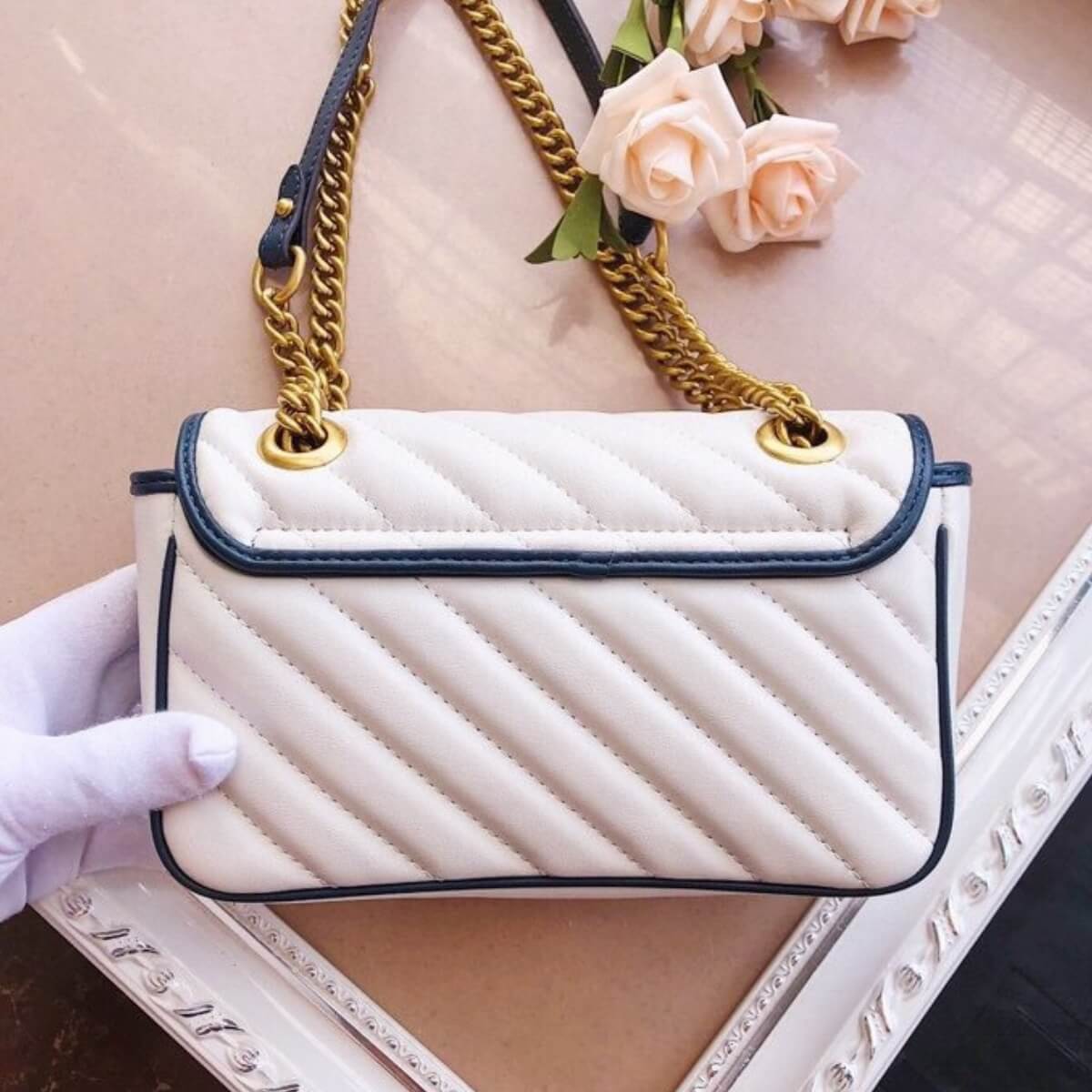 Burberry Designer Double G Marmont Shoulder Bag, Burberry Handbag, Designer Handbag, Cheap Designer Handbag, Designer Handbag