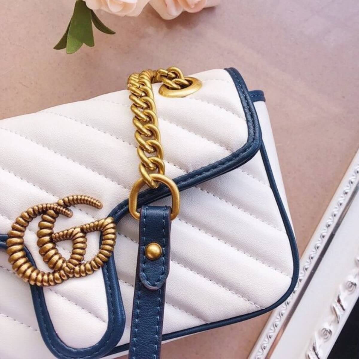 Burberry Designer Double G Marmont Shoulder Bag, Burberry Handbag, Designer Handbag, Cheap Designer Handbag, Designer Handbag
