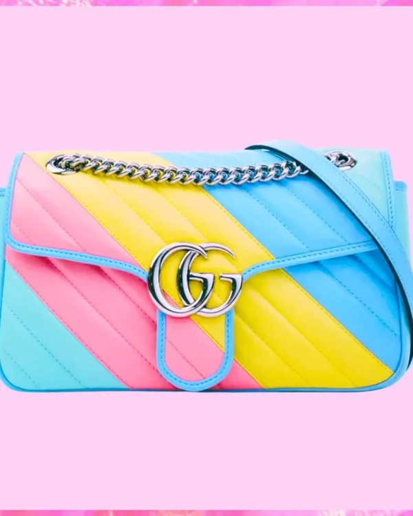Burberry Designer GG Multicolor Matelassé Shoulder Bag, Burberry Handbag, Designer Handbag, Cheap Designer Handbag, Designer Handbag