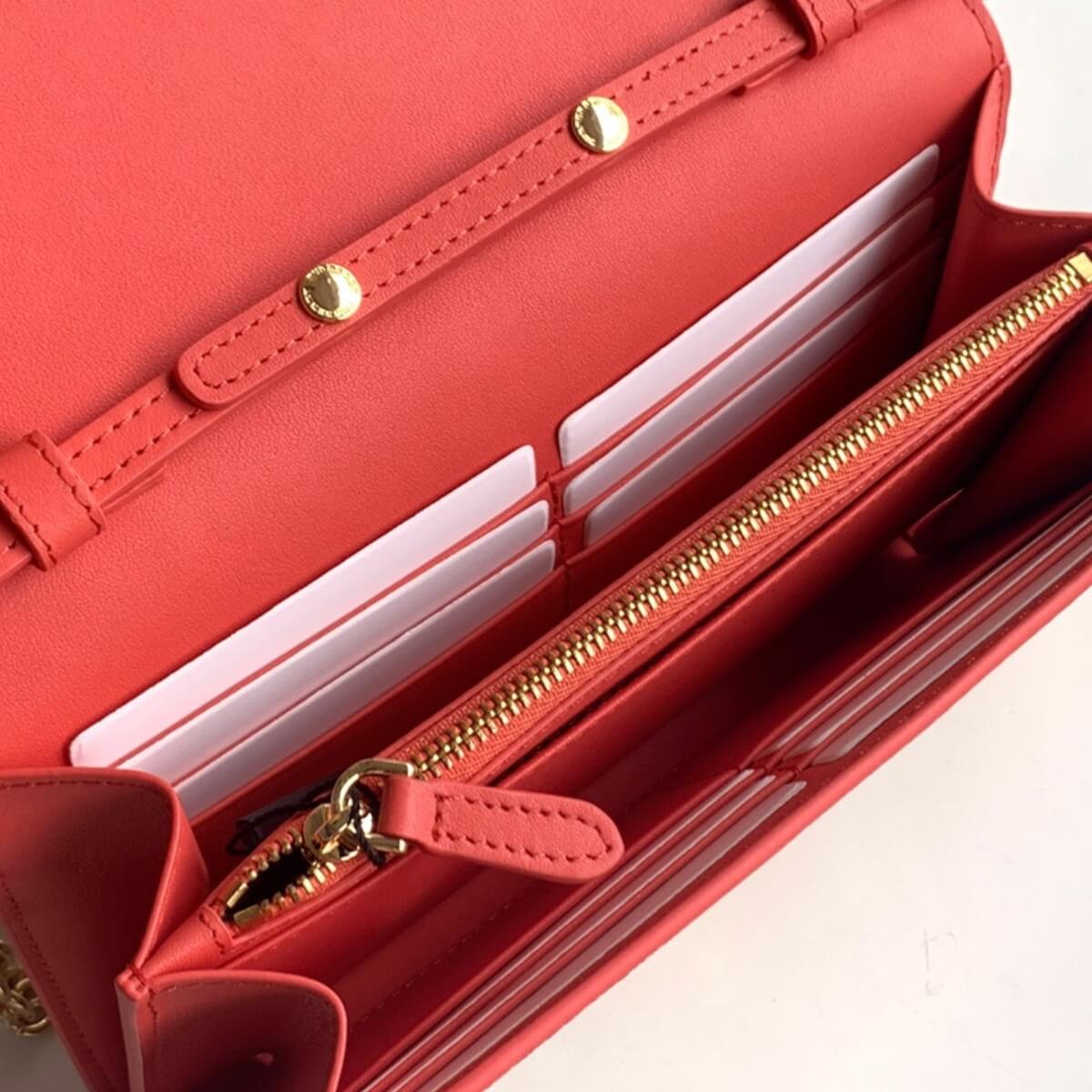 Burberry Designer Haymarket Check Henley Wallet On Chain, Burberry Handbag, Designer Handbag, Cheap Designer Handbag, Designer Handbag