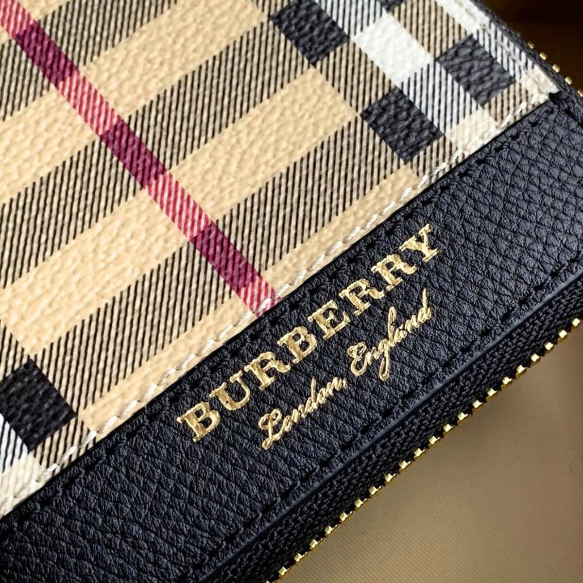 Burberry Designer Haymarket Check Zip Wallet, Burberry Handbag, Designer Handbag, Cheap Designer Handbag, Designer Handbag
