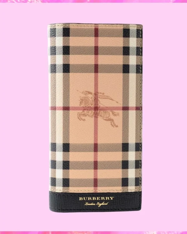 Burberry Designer Haymarket Check Zip Wallet, Burberry Handbag, Designer Handbag, Cheap Designer Handbag, Designer Handbag