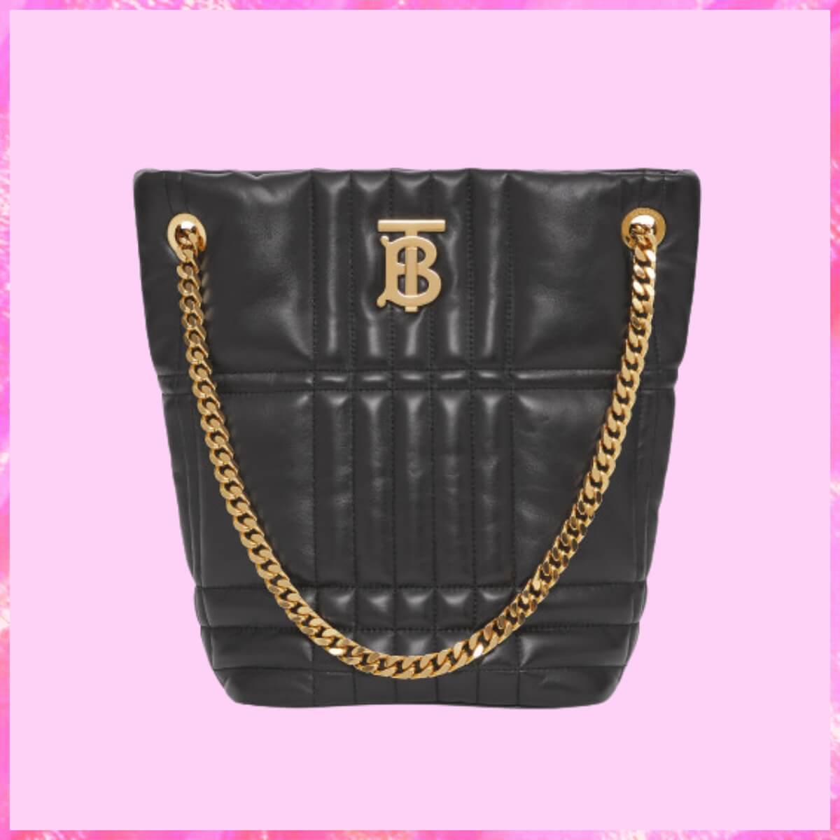 Burberry Designer Lola Quilted Leather Bucket Bag, Burberry Handbag, Designer Handbag, Cheap Designer Handbag, Designer Handbag
