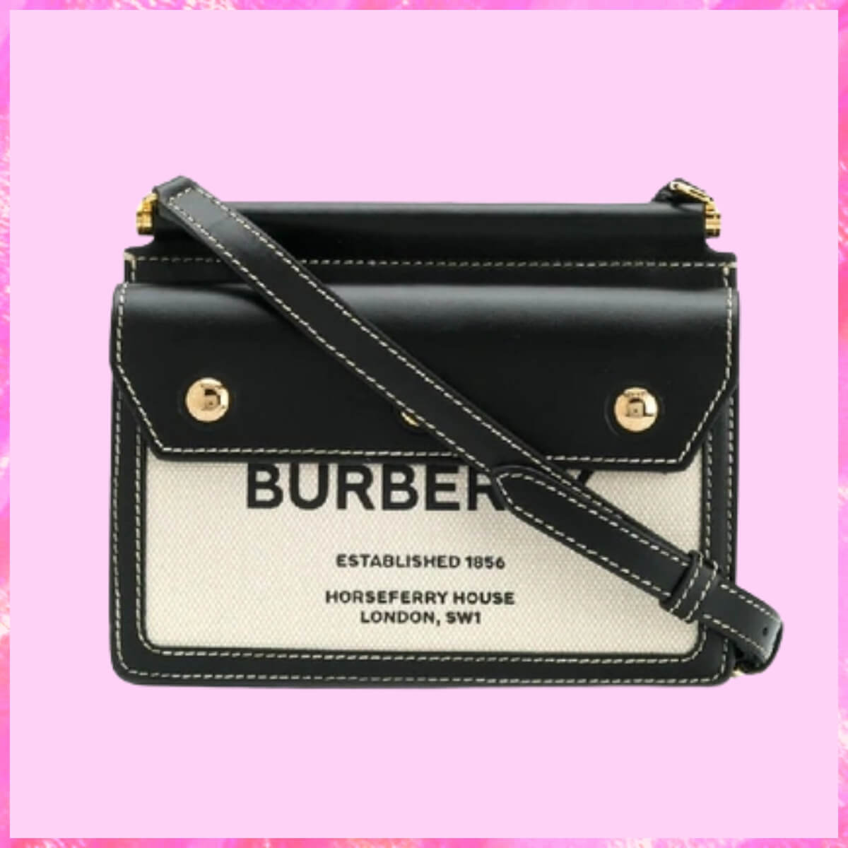 Burberry Designer Mini Horseferry Title Shoulder Bag, Burberry Handbag, Designer Handbag, Cheap Designer Handbag, Designer Handbag