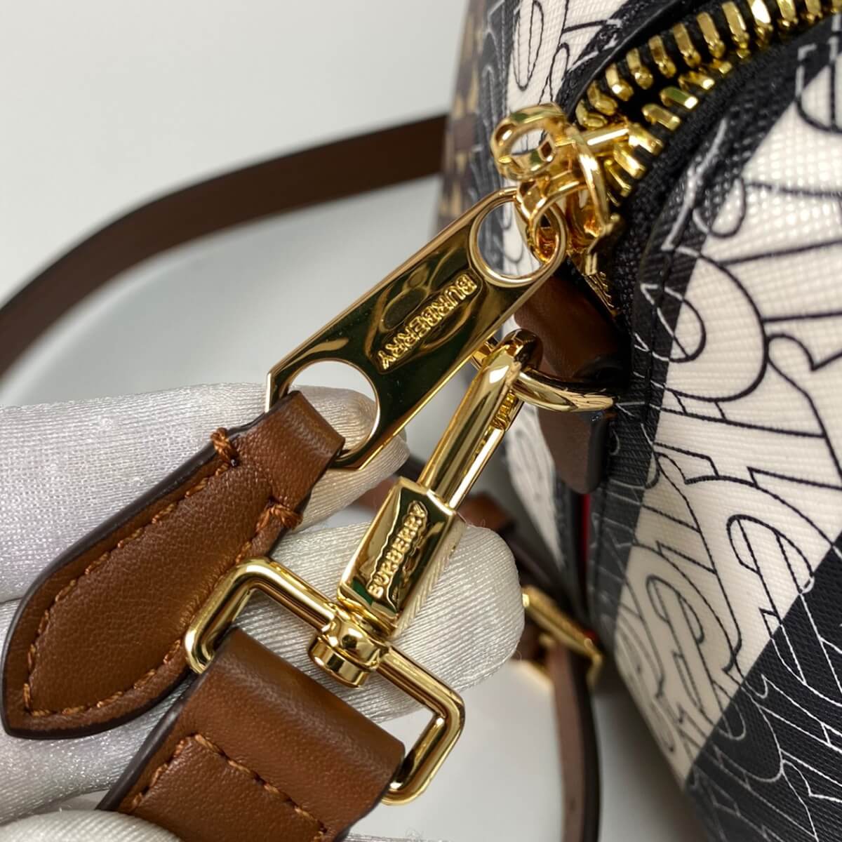 Burberry Designer Monogram B-Stripe Cube Bag, Burberry Handbag, Designer Handbag, Cheap Designer Handbag, Designer Handbag