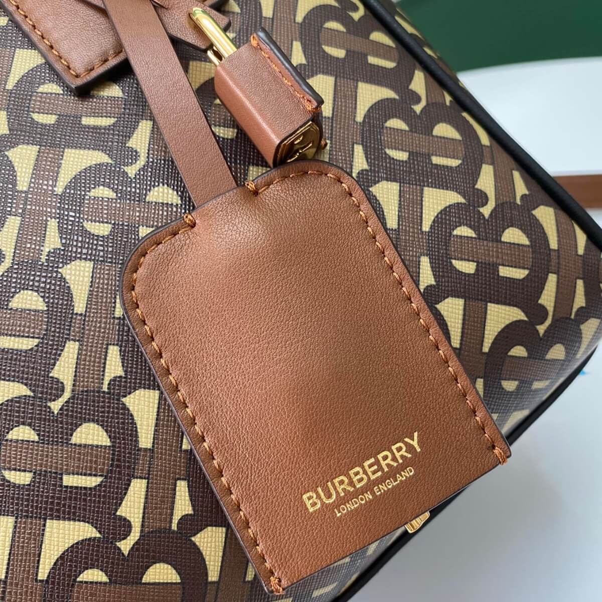 Burberry Designer Monogram B-Stripe Cube Bag, Burberry Handbag, Designer Handbag, Cheap Designer Handbag, Designer Handbag
