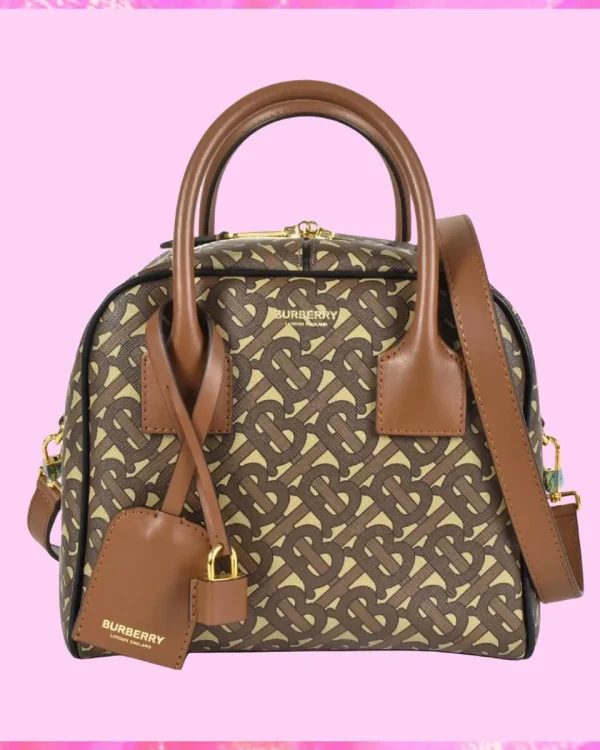 Burberry Designer Monogram B-Stripe Cube Bag, Burberry Handbag, Designer Handbag, Cheap Designer Handbag, Designer Handbag