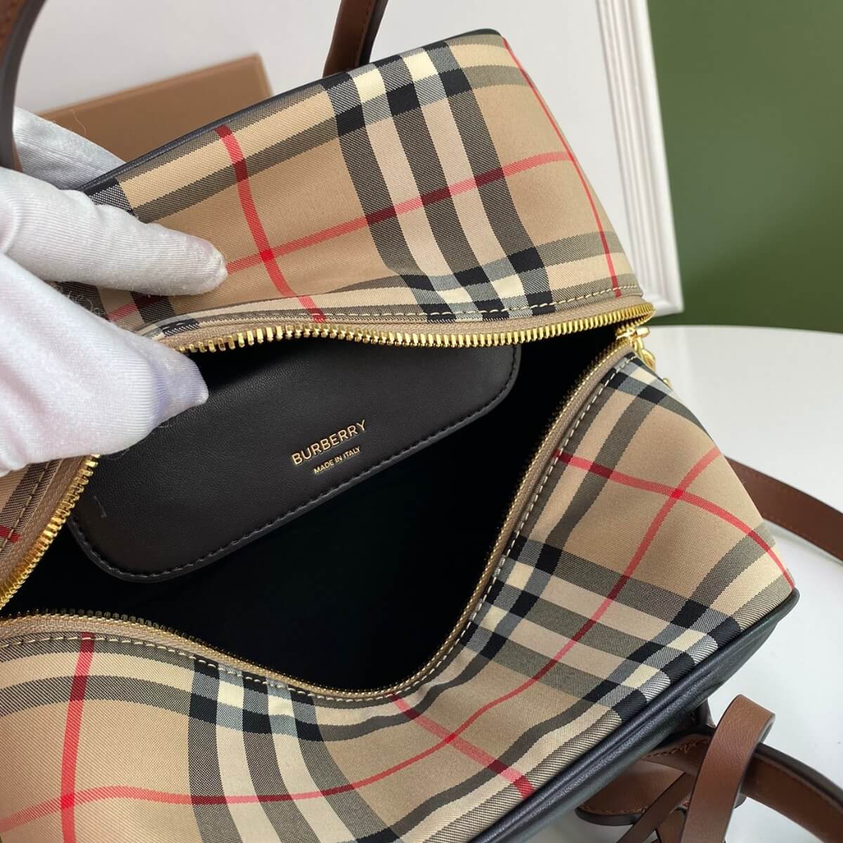 Burberry Designer Monogram Cube Bag, Burberry Handbag, Designer Handbag, Cheap Designer Handbag, Designer Handbag