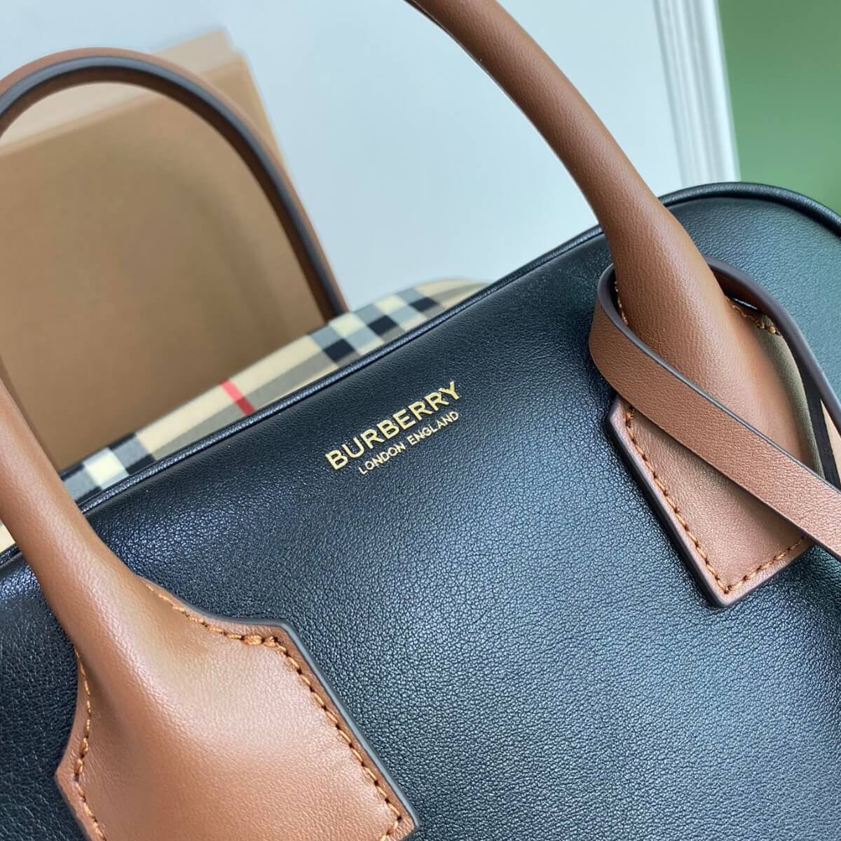 Burberry Designer Monogram Cube Bag, Burberry Handbag, Designer Handbag, Cheap Designer Handbag, Designer Handbag
