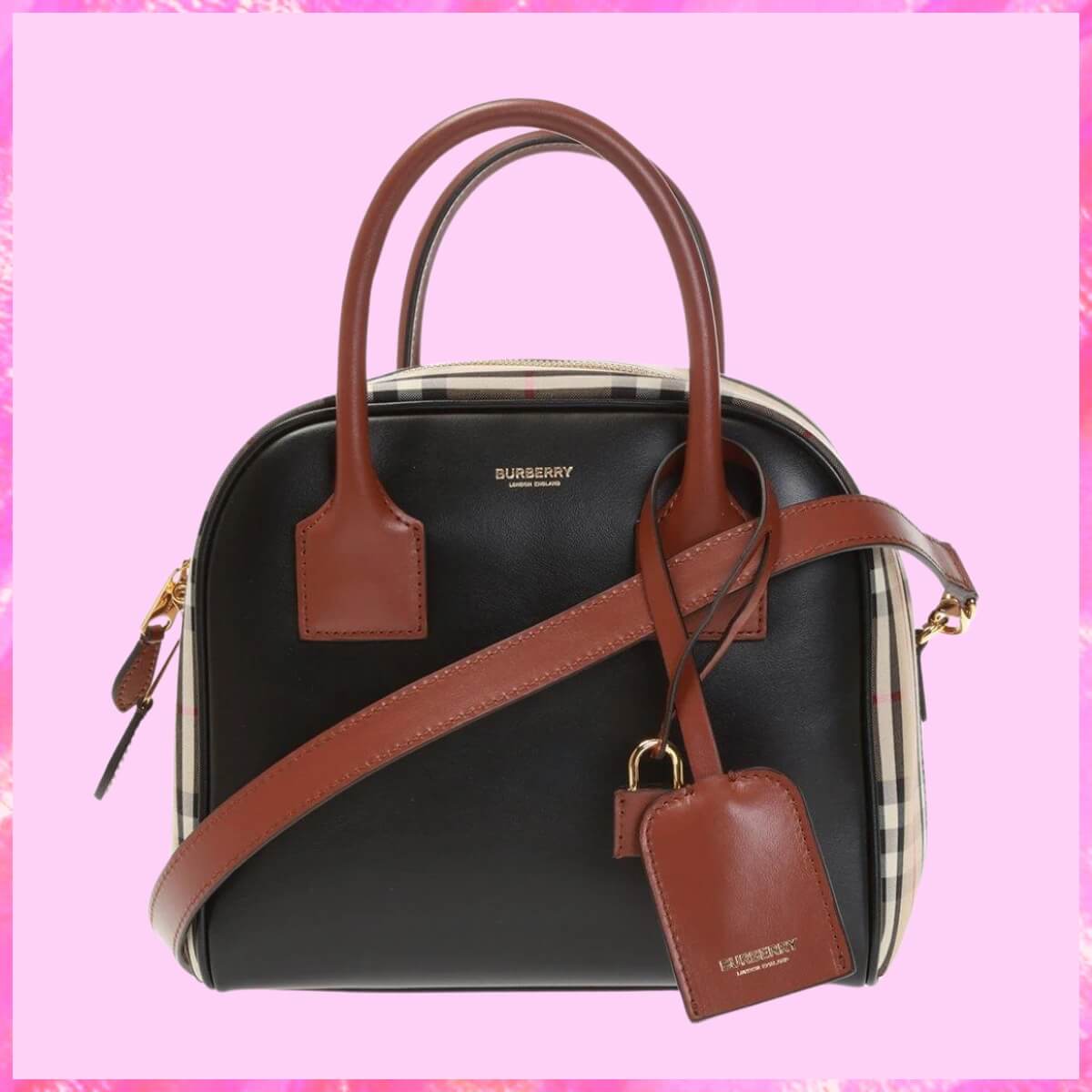 Burberry Designer Monogram Cube Bag, Burberry Handbag, Designer Handbag, Cheap Designer Handbag, Designer Handbag