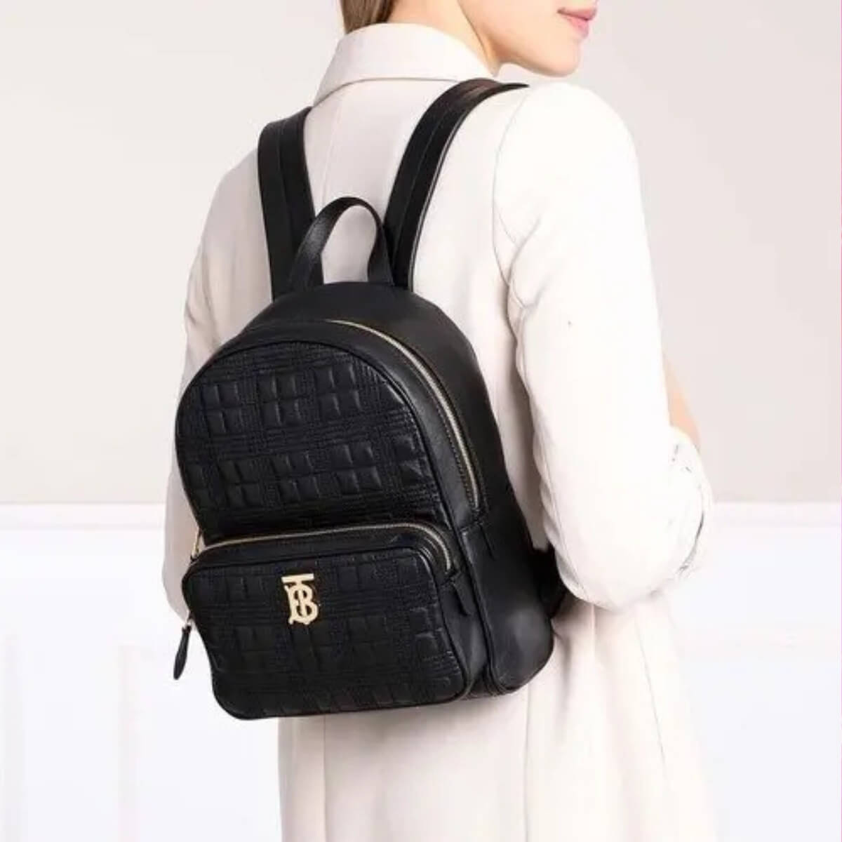 Burberry Designer TB Monogram Backpack, Burberry Handbag, Designer Handbag, Cheap Designer Handbag, Designer Handbag