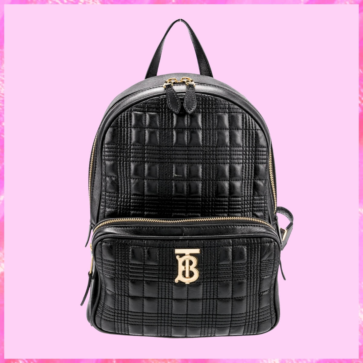 Burberry Designer TB Monogram Backpack, Burberry Handbag, Designer Handbag, Cheap Designer Handbag, Designer Handbag