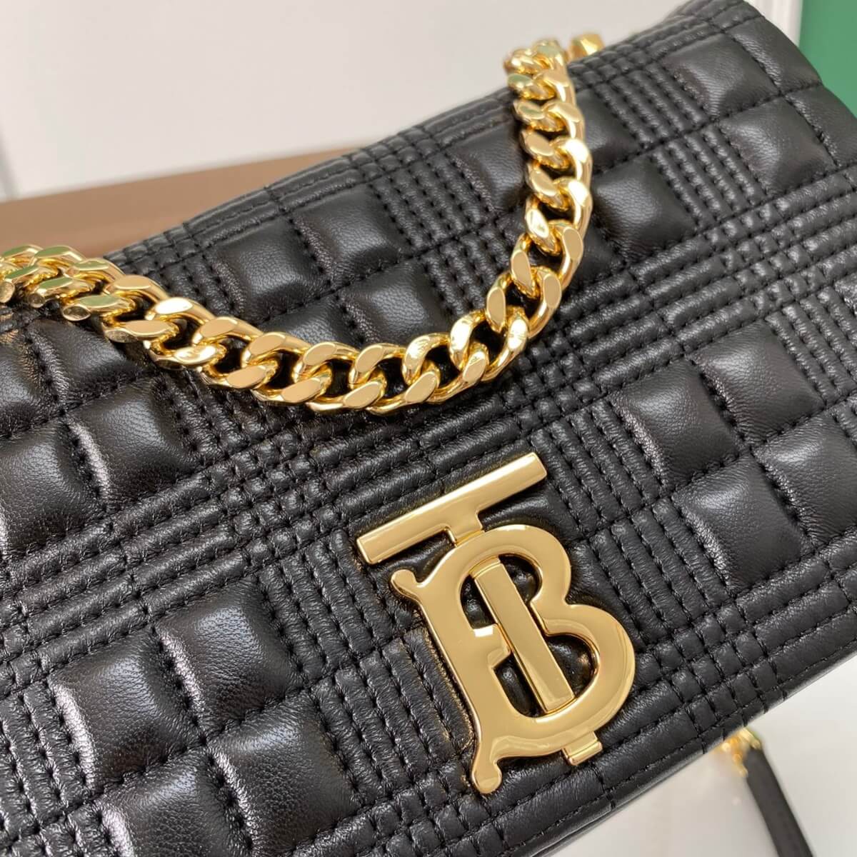 Burberry Designer TB Monogram Lola Shoulder Bag, Burberry Handbag, Designer Handbag, Cheap Designer Handbag, Designer Handbag