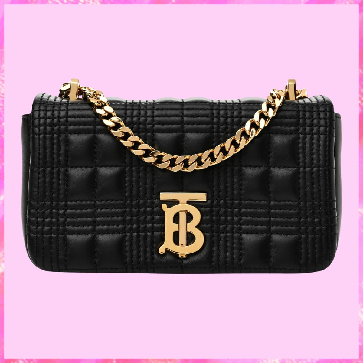 Burberry Designer TB Monogram Lola Shoulder Bag, Burberry Handbag, Designer Handbag, Cheap Designer Handbag, Designer Handbag