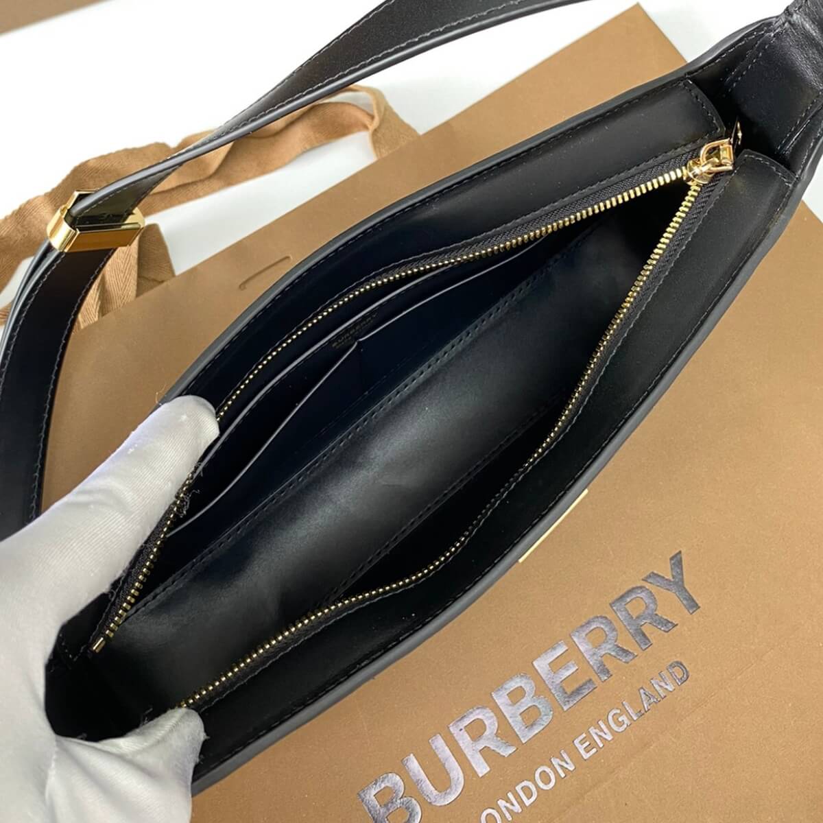 Burberry Designer TB Monogram Shoulder Bag, Burberry Handbag, Designer Handbag, Cheap Designer Handbag, Designer Handbag