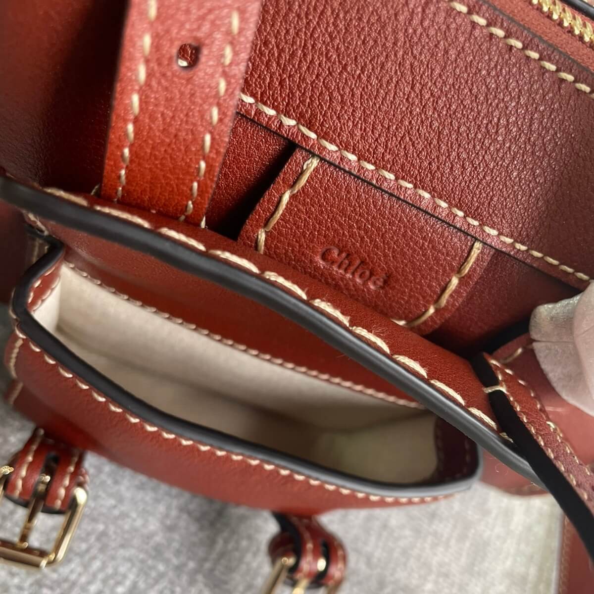Chloe' Designer Buffalo Edith Sepia Handbag, Chloe' Handbag, Designer Handbag, Cheap Designer Handbag, Designer Handbag