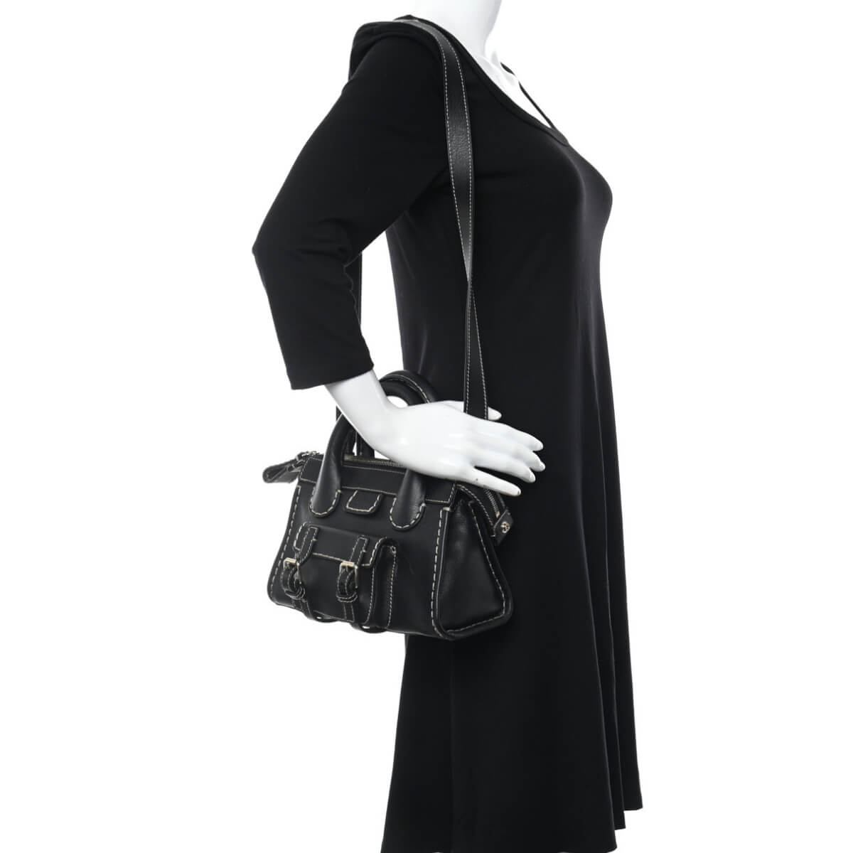 Chloe' Designer Buffalo Edith Sepia Handbag, Chloe' Handbag, Designer Handbag, Cheap Designer Handbag, Designer Handbag