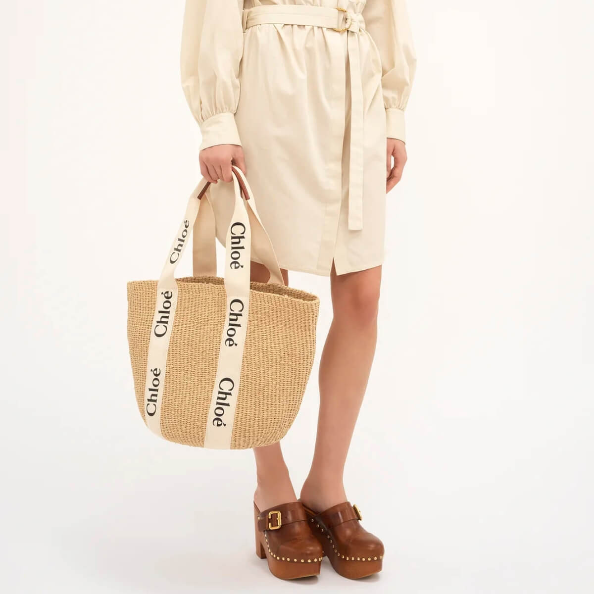 Chloe' Designer Large Woody Basket Handbag, Chloe' Handbag, Designer Handbag, Cheap Designer Handbag, Designer Handbag