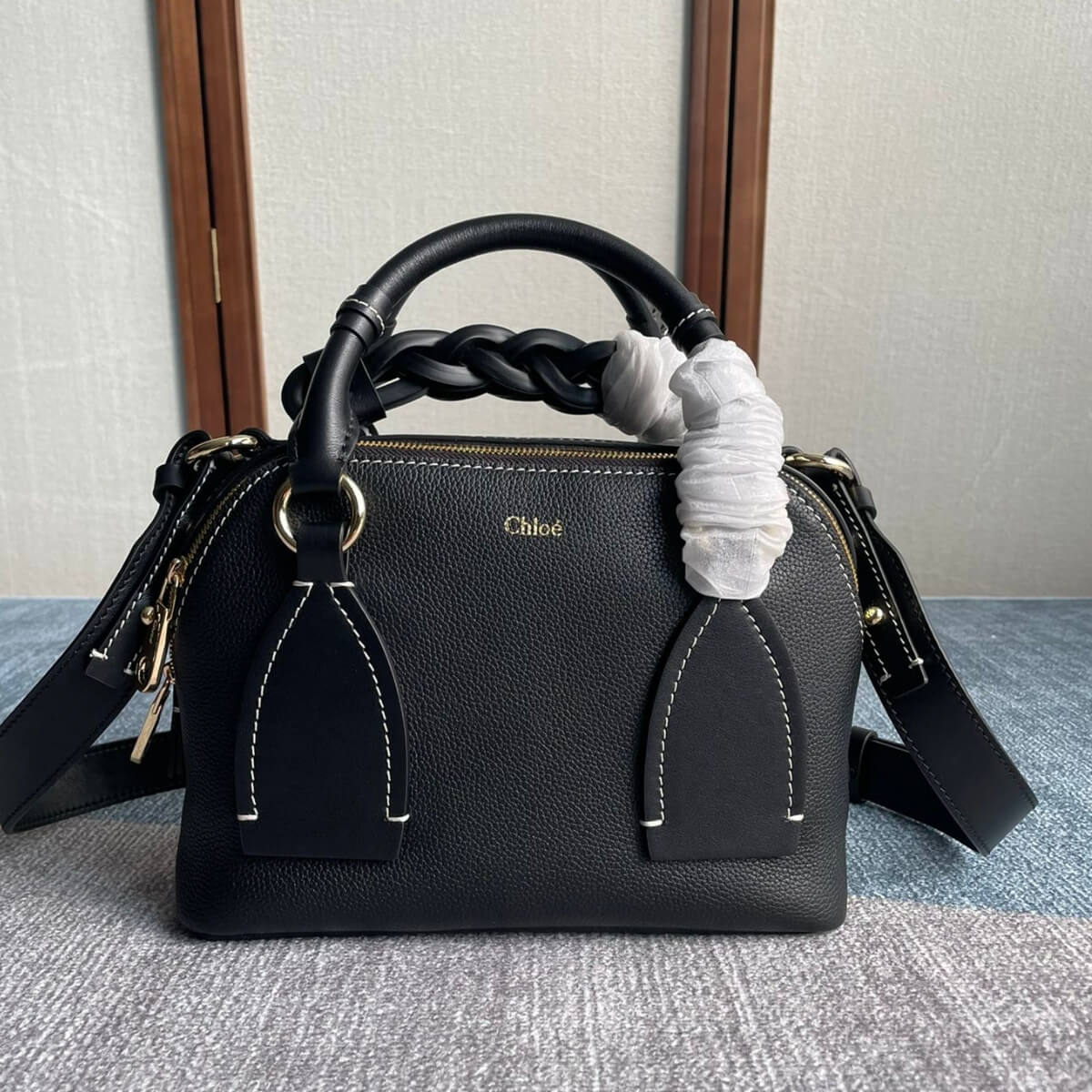 Chloe' Designer Leather Daria Handbag, Chloe' Handbag, Designer Handbag, Cheap Designer Handbag, Designer Handbag