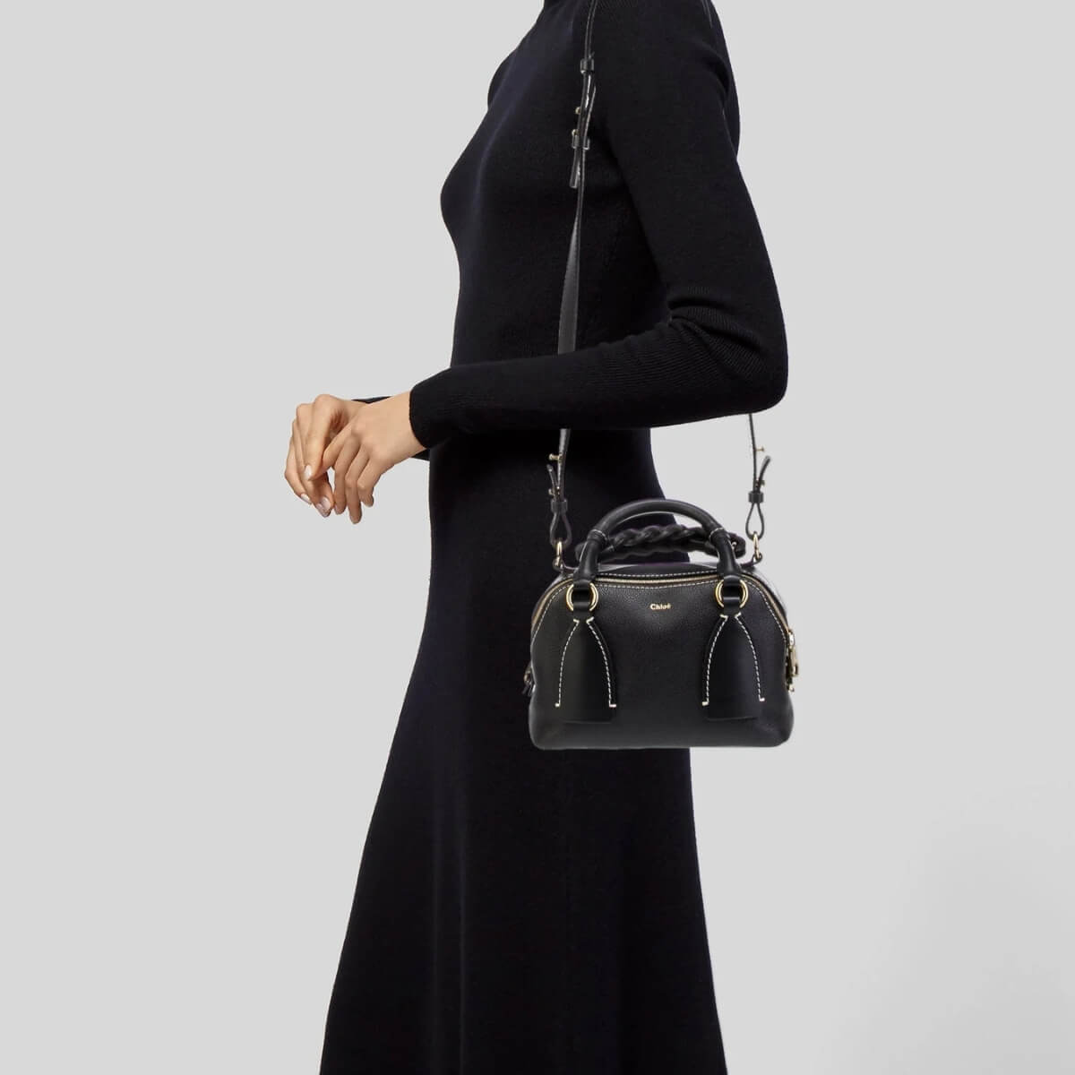 Chloe' Designer Leather Daria Handbag, Chloe' Handbag, Designer Handbag, Cheap Designer Handbag, Designer Handbag