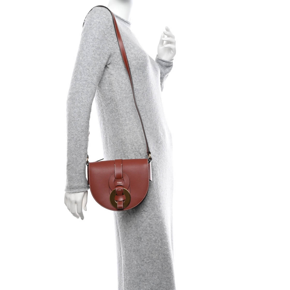 Chloe' Designer Leather Darryl Saddle Handbag, Chloe' Handbag, Designer Handbag, Cheap Designer Handbag, Designer Handbag